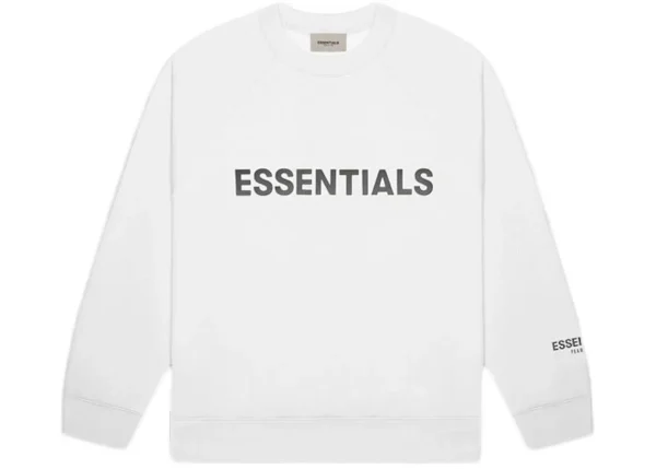 Fear of God Essentials Crewneck White Sweatshirt