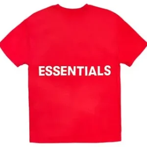 Essentials Boxy Graphic T-Shirt Red