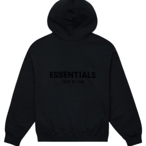 fear of god essentials pullover chest logo hoodie