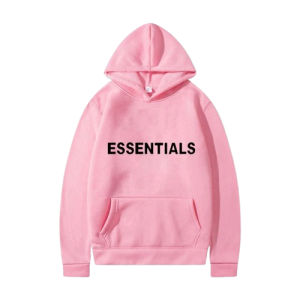 Pink fear of god hoodie