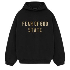 fear of god essentials black hoodie